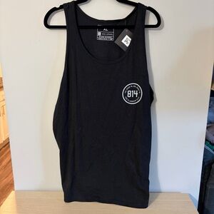 Erie Apparel Black Tank Top with 814 Logo